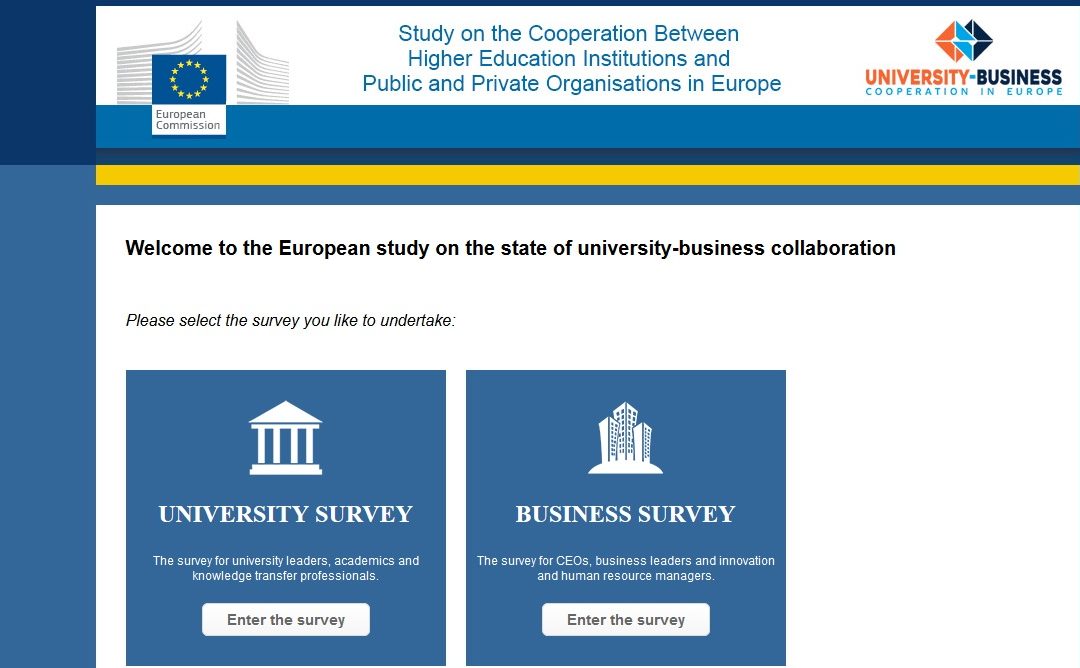 Studiu privind cooperarea între universități și organizații publice și private din Europa