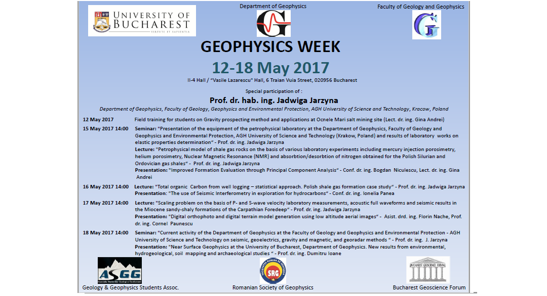 „Săptămâna Geofizicii” la Universitatea din București